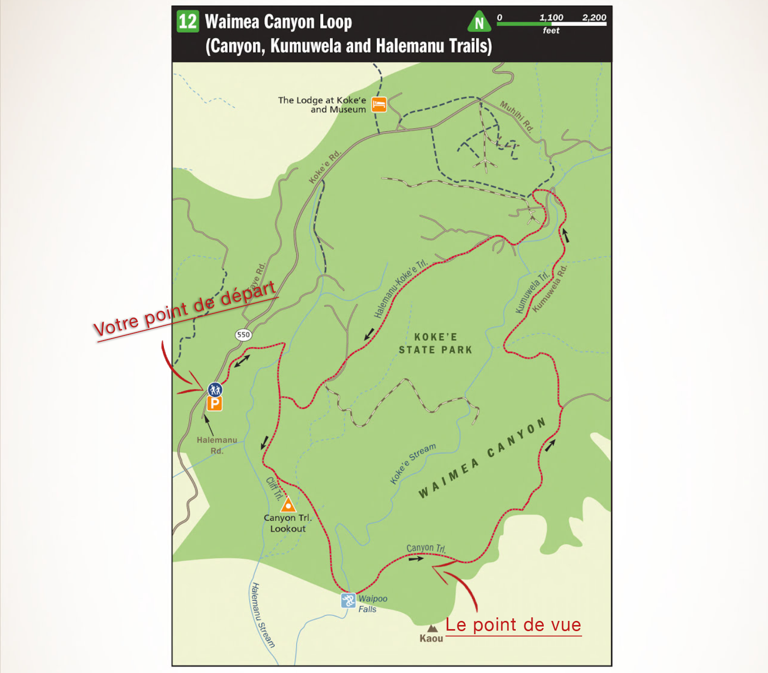 Une mémorable randonnée dans le Grand Canyon du Pacifique à Hawaii