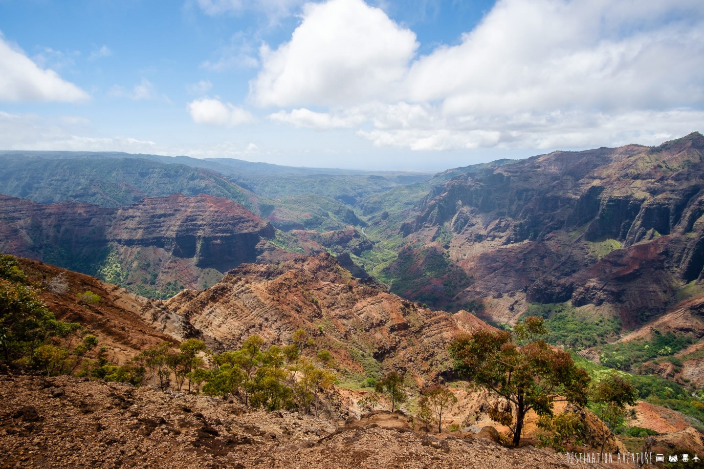 Une mémorable randonnée dans le Grand Canyon du Pacifique à Hawaii