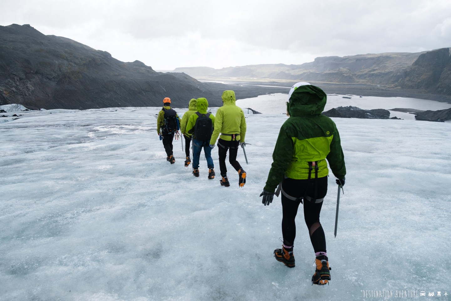 Journée épique de randonnée et d'escalade de glacier en Islande